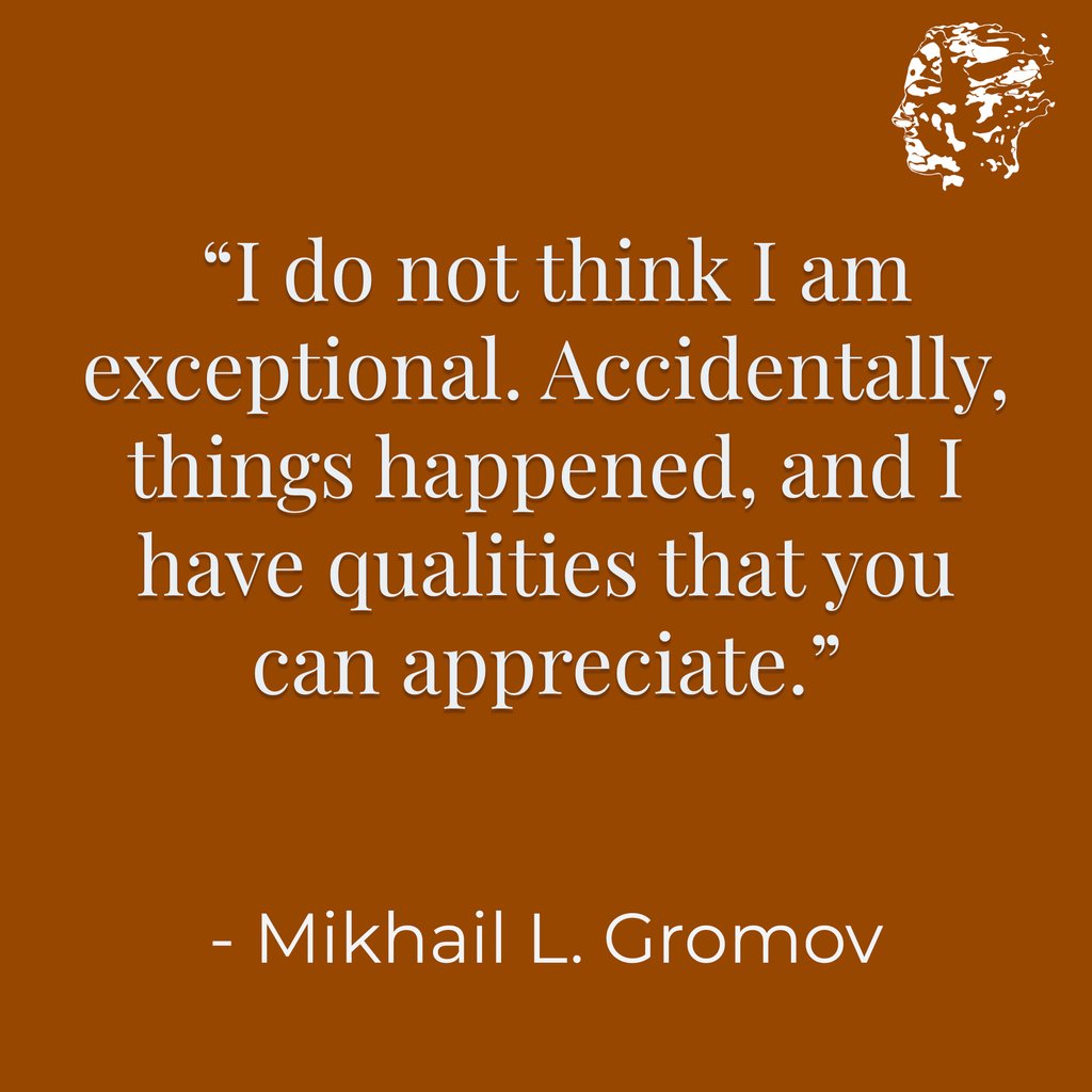 Today marks the birthday of The Abel Prize 2009 laureate Mikhail Leonidovich Gromov!

Gromov is constantly thinking of new ideas for solutions of old problems and in 2009 he received The Abel Prize for “his revolutionary contributions to geometry.” 

#AbelPrize #AbelPrize2009