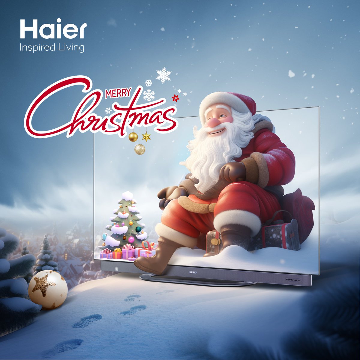 HaierPhOfficial's tweet photo. Level up your Christmas celebrations with Haier's Smart TV! Wishing you all a Merry Christmas filled with warmth, love, and unforgettable moments. 🎄📺 #LevelUpWithHaier #PaskongPinaLevelUpWithHaier #MerryChristmas https://t.co/9jzdjVlhgy