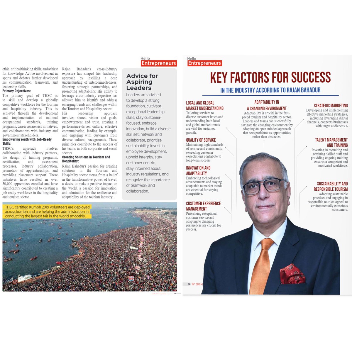 Take a glance at this excerpt shared from the renowned magazine which shares insights from #CEO- Tourism & Hospitality Skill Council Mr. Rajan Bahadur.

#THSC #MSDE #DGET #DBT #NSDC #GovernmentITI #DeputyDirectorGeneral #thscskillindia #skillcouncil #LearnwithTHSC #Skill4NewIndia