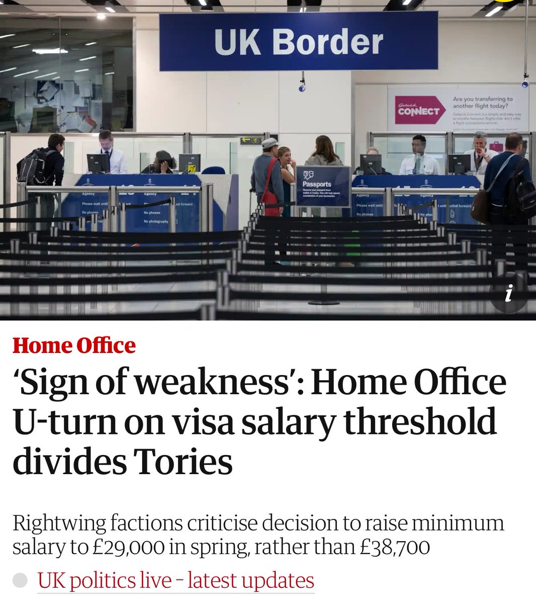 More broken promises. Don’t believe a word they say, immigration will not come down.