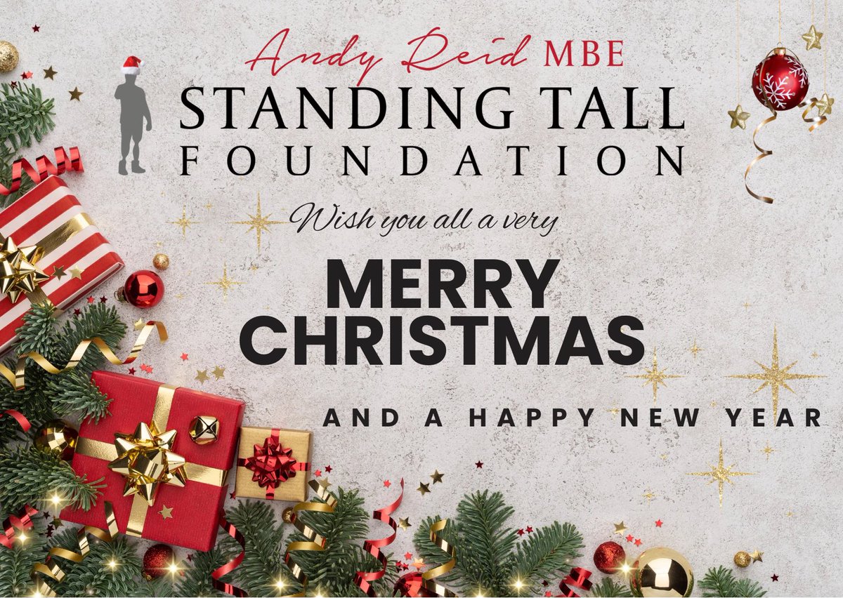 Thank you all for an incredible year, and wishing you all the happiest Christmas and New Year! Love from All of us at The Standing Tall Foundation ❤️