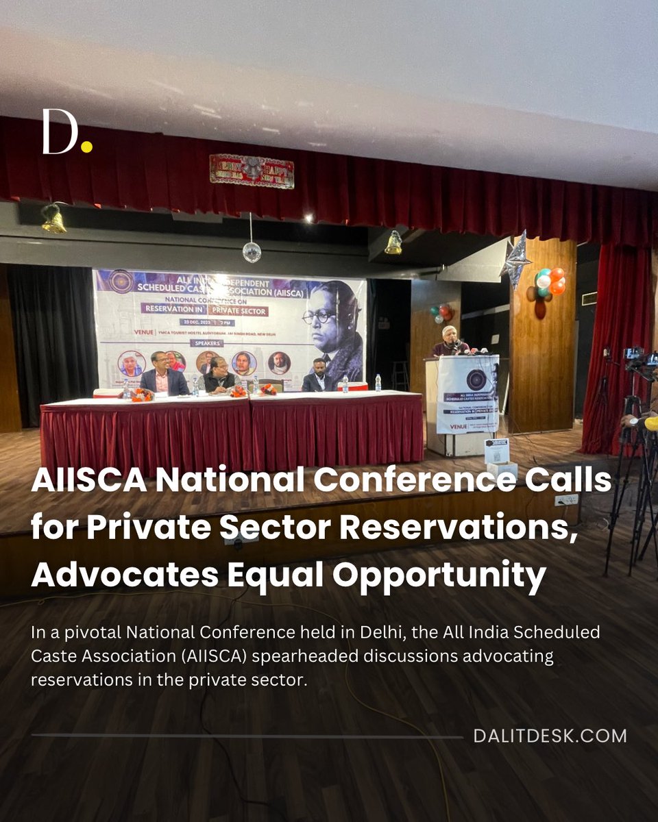 In a significant move, the All India Scheduled Caste Association (AIISCA) convened a National Conference in Delhi, urging for reservations in the private sector. . The event featured prominent speakers, including Rajendra Pal Gautam, Prof. Manoj Jha, Prof. Sumit Mhaskar, and Dr.…