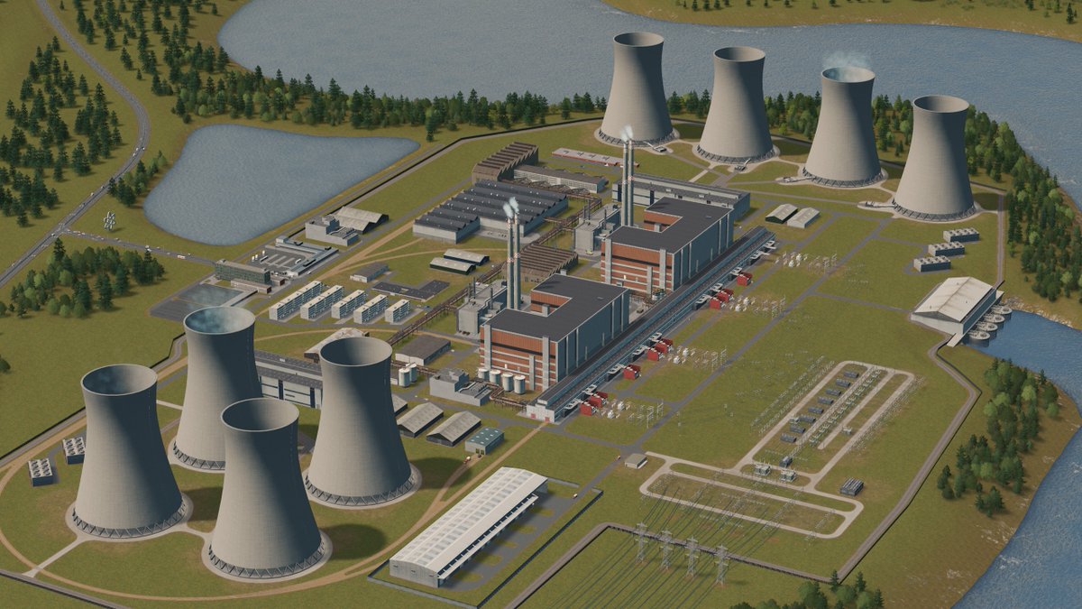 Altengrad got a new nuclear power plant in this new episode youtu.be/uJ41OvVhB6k #citiesskylines