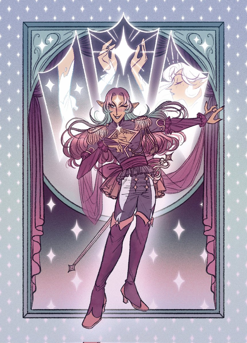 My finale illustration for @DamesZine 's Project Magical Knight ✨️⚔️