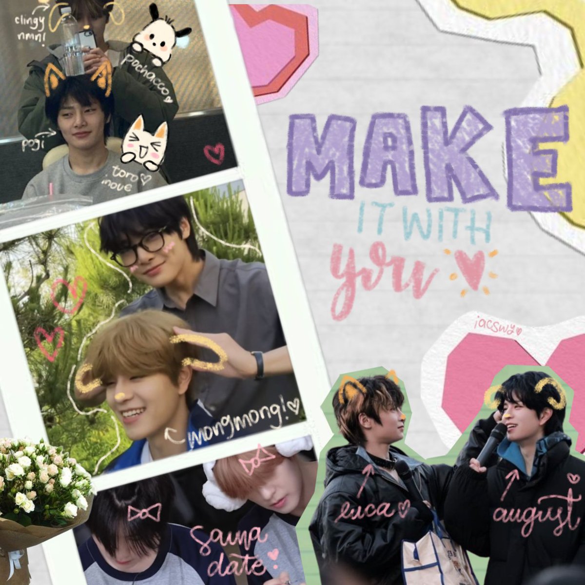 make it with you,
a seungin au !

“luca, let's make a journal!”