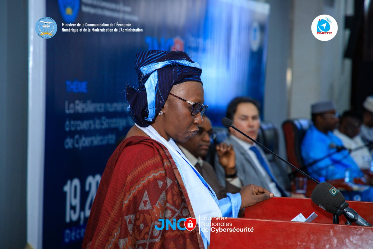 AMRTP_MALI's tweet photo. La première édition des journées nationales de #cybersécurité a pris fin le 21 décembre par une cérémonie officielle au Centre international de conférence de Bamako (CICB).

La représentante du ministre de la Communication, de l'Economie numérique et de la Modernisation de https://t.co/dAPu3AYvQu