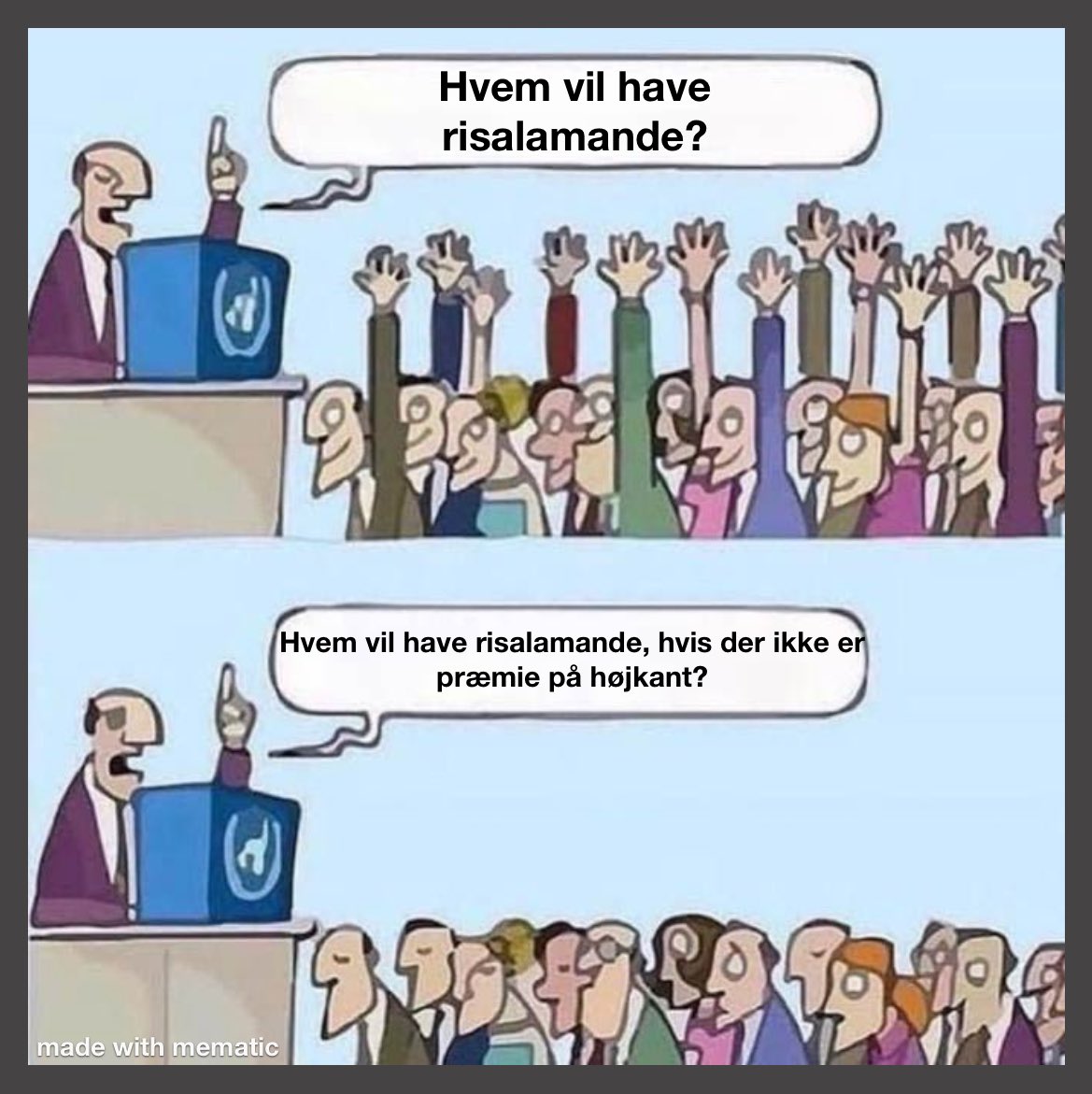 BihlWinum's tweet photo. Risalamande smager stadig dårligt og der er en grund til at der skal en præmie på højkant før I gider at spise det. https://t.co/7vP2jKwkHY
