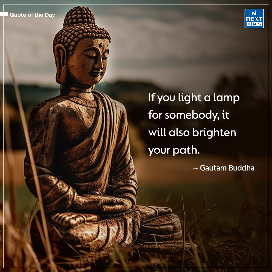 NEXTIAS_Delhi's tweet photo. Quote of the Day 🕯️✨
#nextias #india #upsc #upscpreparation #dailymotivation #upscprelims2024 #thoughtoftheday #quoteoftoday #quoteoftheday #gautambuddha #LightALamp https://t.co/eL8BQjR1r3