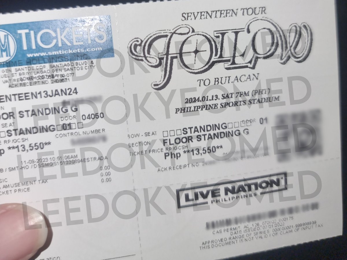 ‼️ HELP RT PLS ‼️

wts lfb ph
seventeen follow to bulacan concert ticket

(1) Floor Standing G (Day 1) - 10:51 AM
ㅡ secured during carat presale
ㅡ marked down to 11,550

rfs: og buyer is not responding anymore

meetup: sm megamall
2k to reserve, rem bal on meet up