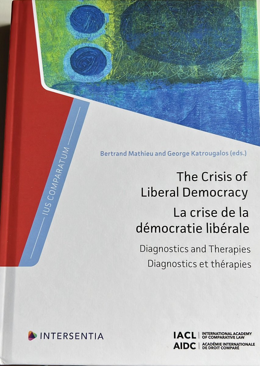 AleRodriguezG1's tweet photo. Me complace compartir esta publicación de la International Academy of Comparative Law, con un artículo de mi autoría sobre la crisis de la democracia liberal, presentado en el
Congreso General de Asunción. https://t.co/STNjyXYWZc
