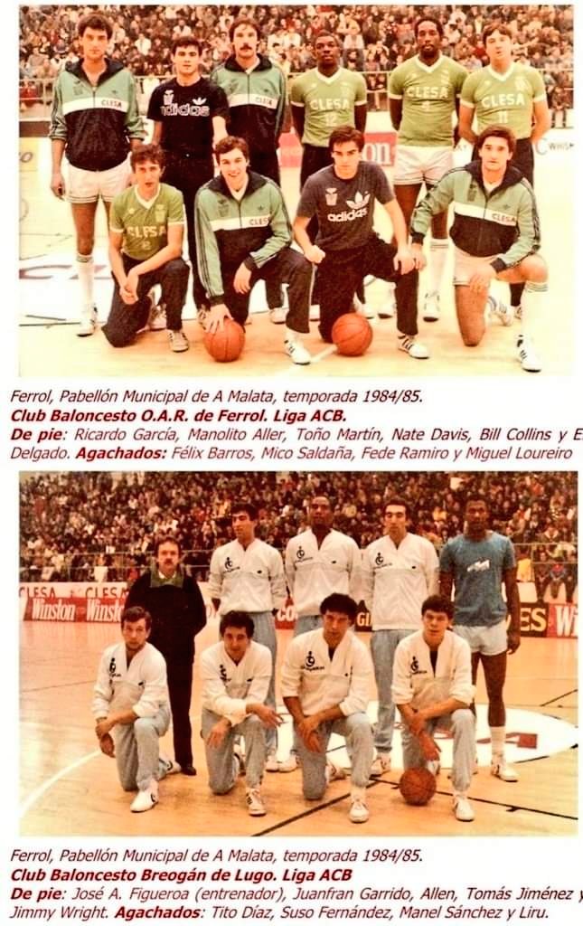 AgrasFernando's tweet image. Bos días, hoxe temos derbi galego na #ACB entre breoganistas e obradoiristas. Un recordo do primeiro nos 40 anos de #HistoriaACB celebrado entre breoganistas e oaristas fai 39 anos na #Malata 18/11/1984 #historiabaloncestogalego