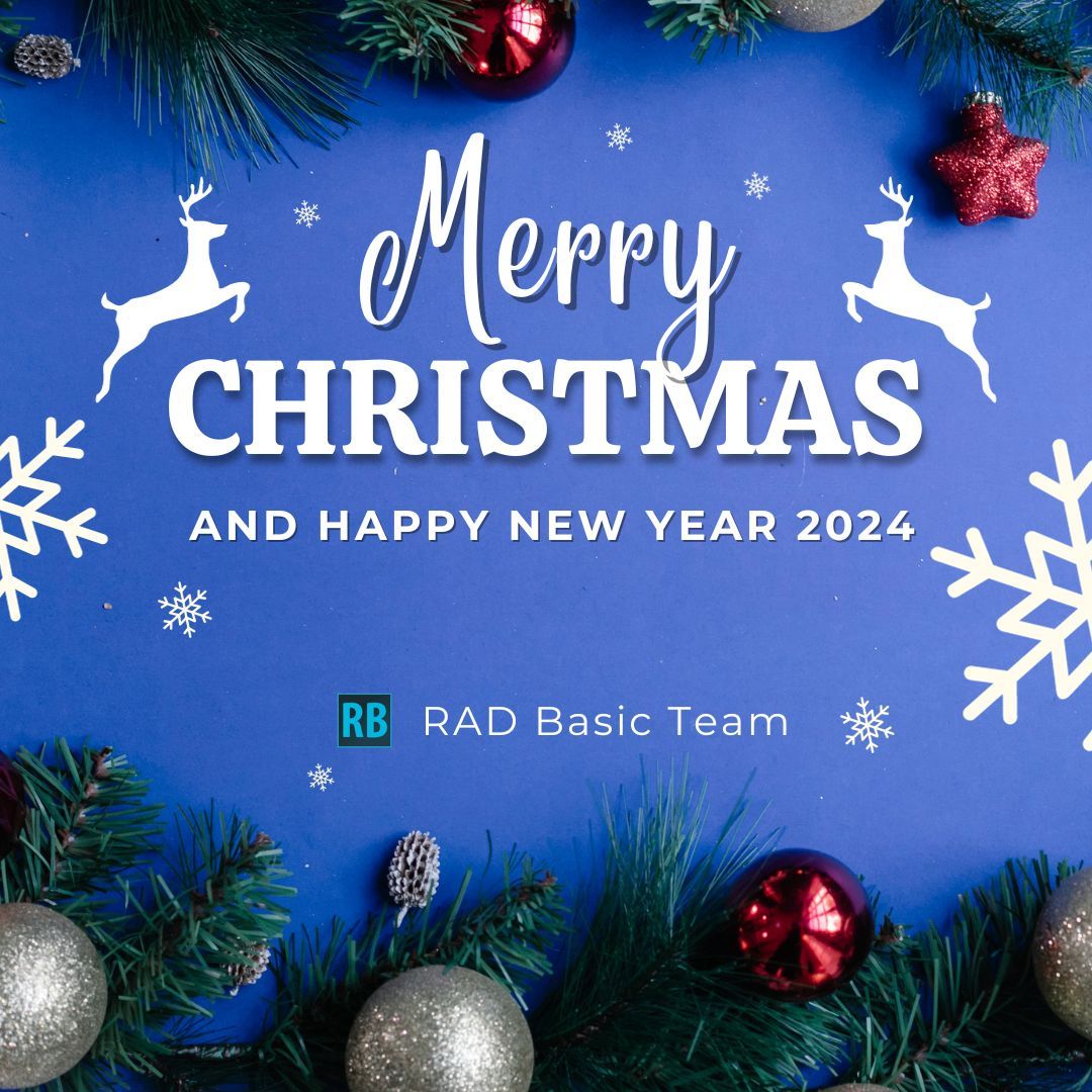 Merry Christmas and Happy New Year 2024!!! 

Thanks for your support this year. Without you, it could not be possible.

buff.ly/47JsDrA 

#MerryChristmas

RAD Basic Team