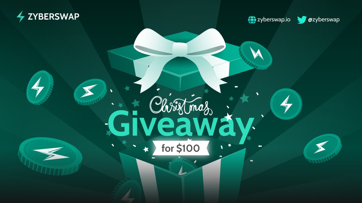 🎁 #Christmas Giveaway for $100 🎁

Get ready for a jolly surprise as #Santa makes his way to #Zyberswap! 

👉 Rules: Follow, Like and comment Merry Christmas in your own language!
🏆 Winners: 5
🏁 End: 25th December

#Arbitrum #Optimism #Giveaway
