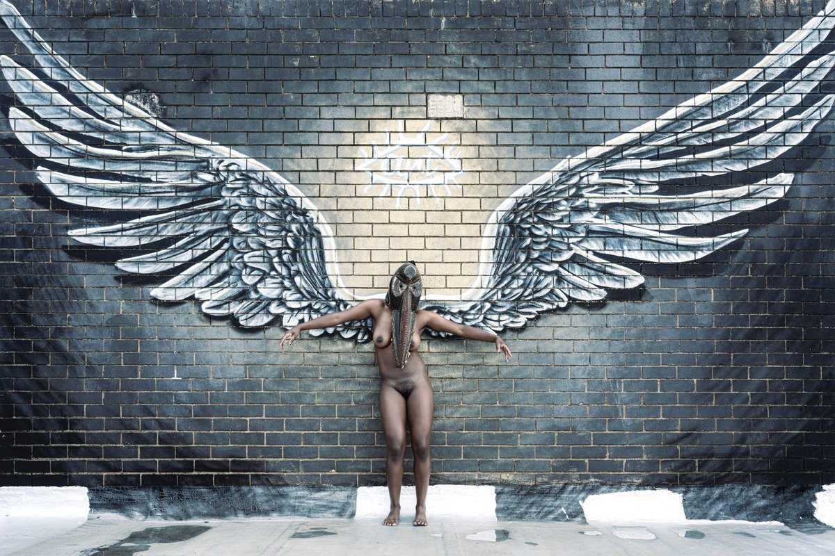 Wings of Desire #ArtisticNude #AfricanMask #Incognito #NudityIsBeauty #PhotoArt