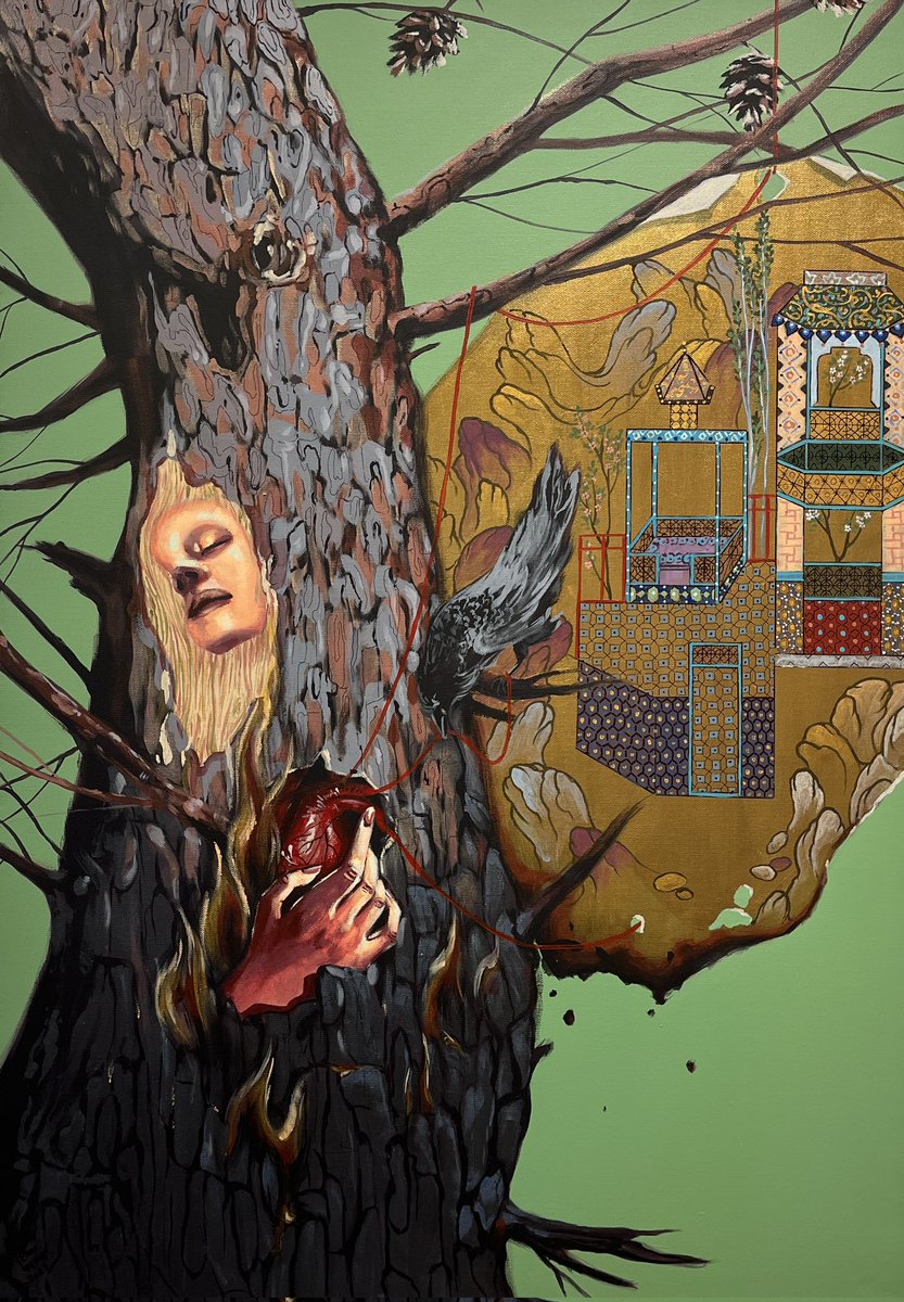 🌲The heart of the tree🫀

♦️Ready for the first bid📍
♦️...from the passion of life; Among the trees and birds, but not long ago, this forest had an accident. And his heart hurts and he is worried about the forest and burning.🔥 <a href="/foundation/">Foundation 🌐</a>
♦️ foundation.app/@Elham-Sarvesh…