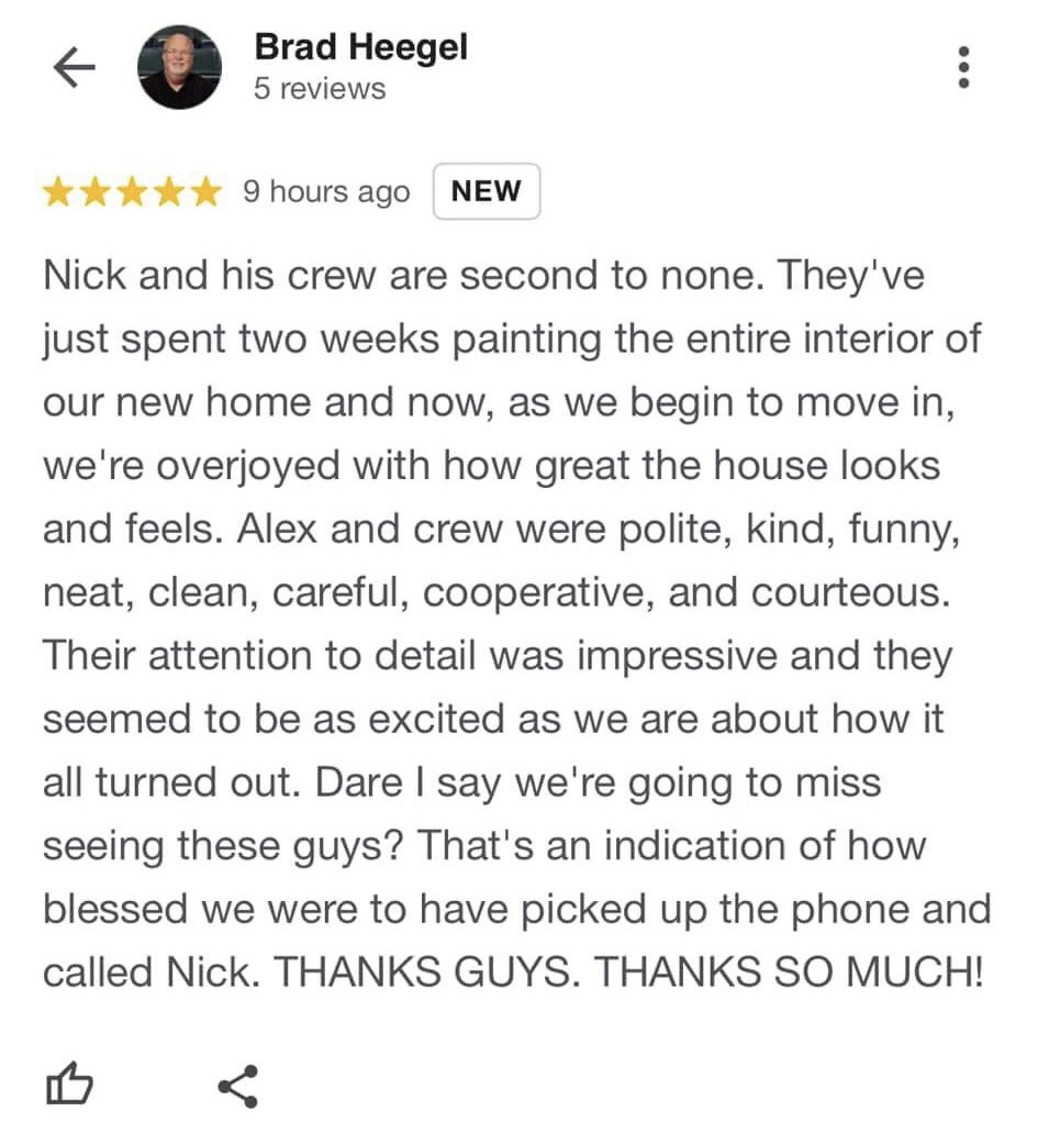 This is what it is all about - our only aim is customers being delighted ❤️⚾️💯

Welcome to Jersey Brad 🤝 thank you for the laughs as well❗️

grandslampaintingllc.com
.
.
#homeinspiration #grandslampainting #homeremodeling #nickmarinopainter #exteriorstyle #paintersinwestfieldnj