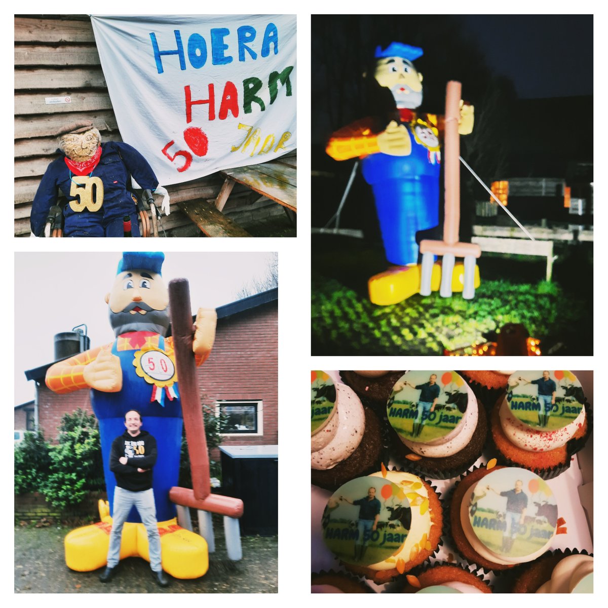 Harm, de boer,  50 jaar! 
Wat een mooie week met alle felicitaties, mooie woorden en verrassingen.