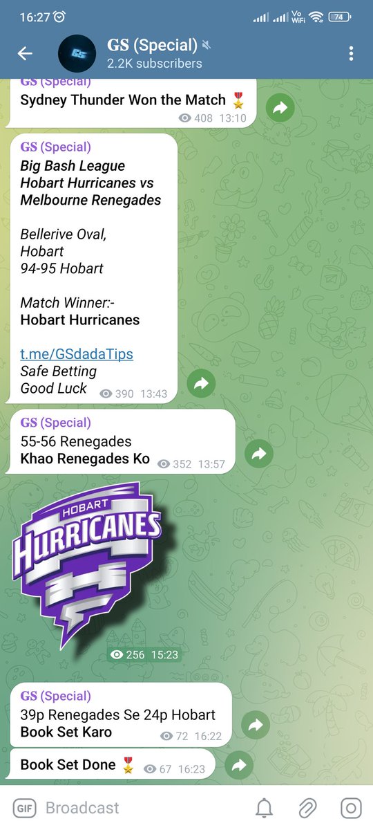 gsdadatips's tweet photo. No 7011276831
#MRvHH #MRvsHH #HHvMR #HHvsMR #HobartHurricanes #MelbourneRenegades
#HBHvMLR #HBHvsMLR #MLRvHBH #MLRvsHBH #HBH #MLR
#BigBashLeague #BBL #T20 #BBL13 #BBL23 #BigBash #BBL2023 #BBLt20 #bblBetting #OnlineBetting #CricketBetting #Prediction
#IPL #LPL #BPL #PSL #SA20 #CPL https://t.co/aK81OENgom