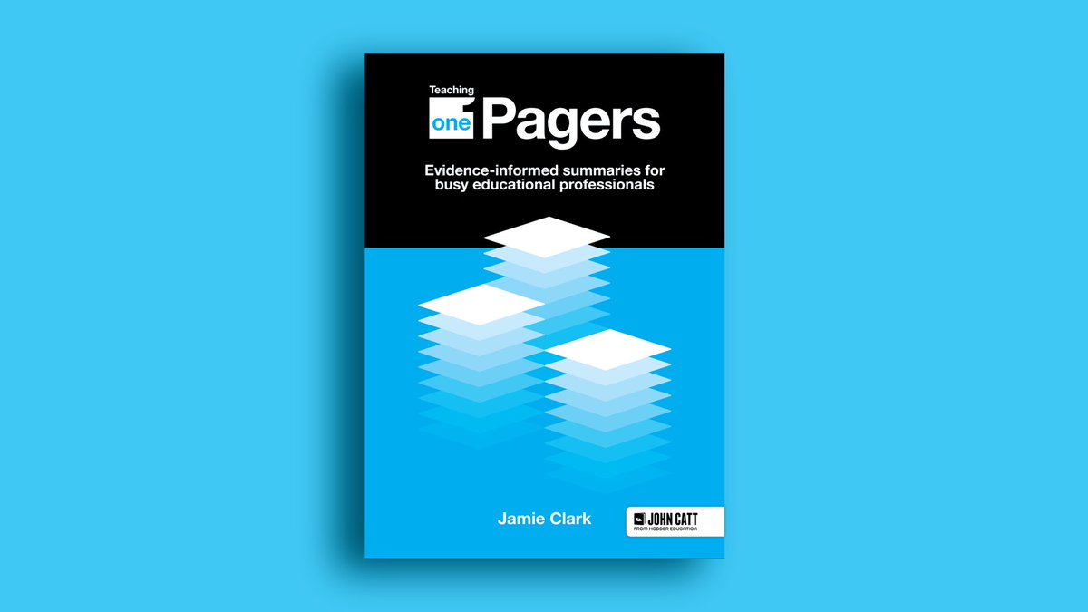 Jamie Clark (@xpateducator) on Twitter photo 📘 BIG NEWS! Excited to announce that my upcoming book, ‘Teaching One-Pagers: Evidence-informed Summaries for Busy Educational Professionals,’ will be published by <a href="/JohnCattEd/">John Catt Educational from Hachette Learning</a> in Q1 2024.
More info: bit.ly/3RNWASc
Pre-order: amzn.to/3RPIKi0 📘 BIG NEWS! Excited to announce that my upcoming book, ‘Teaching One-Pagers: Evidence-informed Summaries for Busy Educational Professionals,’ will be published by <a href="/JohnCattEd/">John Catt Educational from Hachette Learning</a> in Q1 2024.
More info: bit.ly/3RNWASc
Pre-order: amzn.to/3RPIKi0