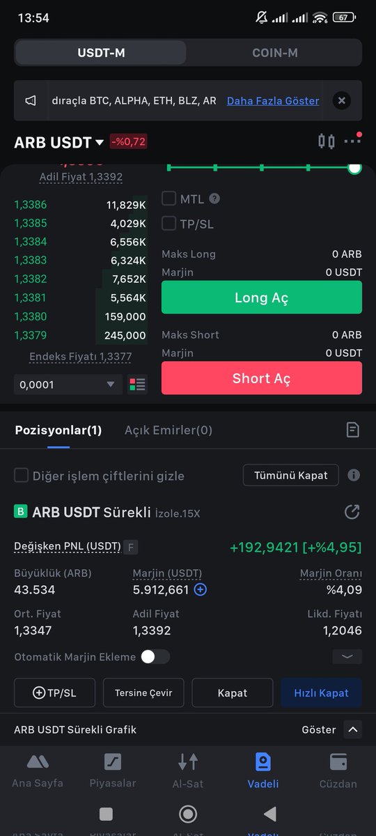 KriptoEfsanesi's tweet photo. Arb long aldım  
(Mexc hakkında çıkan fud haberler var sizler başka borsadan açın ben para çektim 6-7 defa bir sorun yaşamadım) 
Keyfiniz nasıl isterse yani https://t.co/6oN0avjJr1