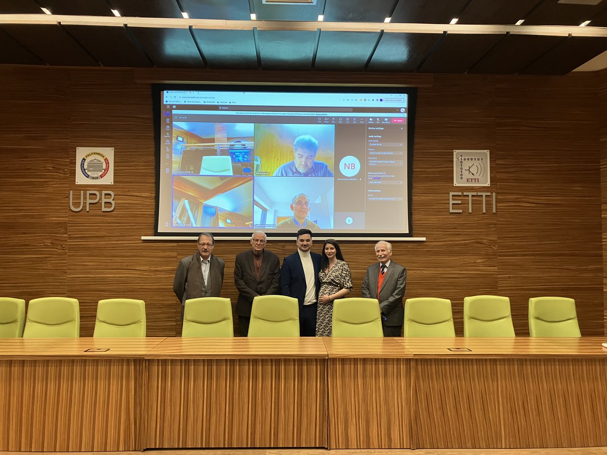 #SDETTI_UPB Congratulations to Cosmin Andrei CONȚU for successfully defending his  PhD thesis on "Resource Management in Virtualization Solutions for  Networks and Services"  sdetti.upb.ro/CosminAndreiCO…. PhD  supervisor Prof. Eugen BORCOCI <a href="/upb1818/">Universitatea POLITEHNICA din București</a>.