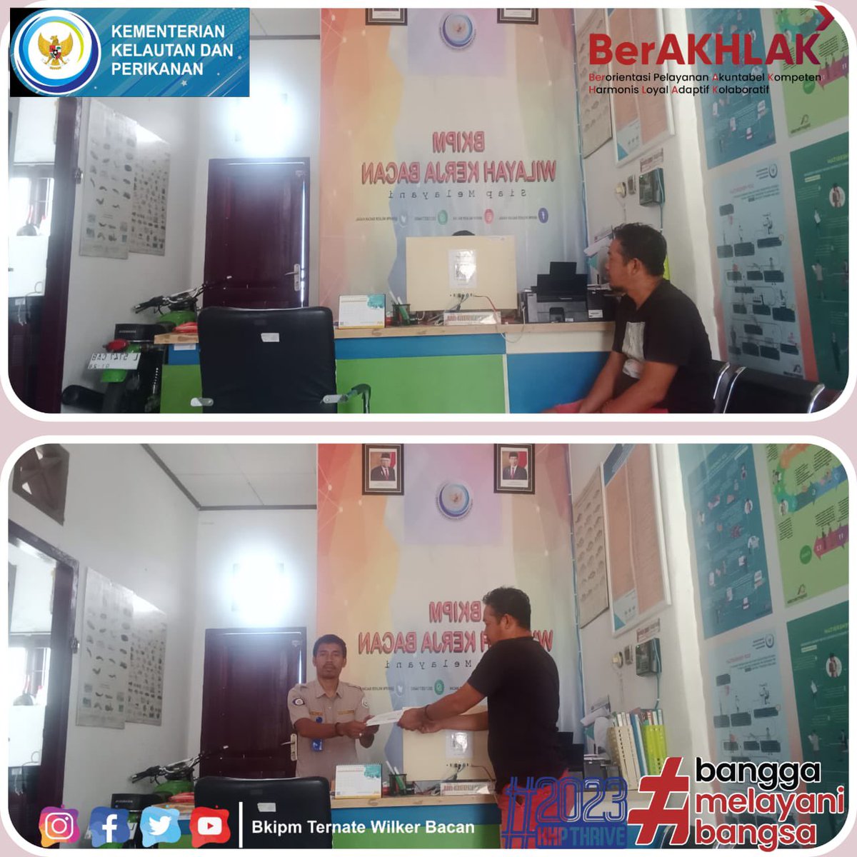 23/12/23 Giat Pelayanan Sertifikat Kesehatan Ikan komoditi Kerapu Segar tujuan Makassar melalui Pelabuhan Laut Babang #KKPThrive <a href="/kkpgoid/">KKP RI</a> @bkipm_kkp @BKIPMTernate <a href="/arsal_azis/">A r s a l</a> @Ambodallemardia <a href="/UHardianto/">unggul hardianto</a> <a href="/Naidil_yahya28/">Naidil_yahya ( DhilastBorju)</a> <a href="/AliNazarudin/">Nazarudin ALI</a>