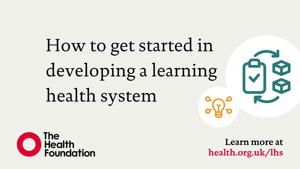 A learning health system is a community of stakeholders who have developed the ability to learn from the routine care they deliver and to improve as a result. What steps can providers take to implement one? Our graphic explores this in more detail ⬇️ health.org.uk/article/learni…