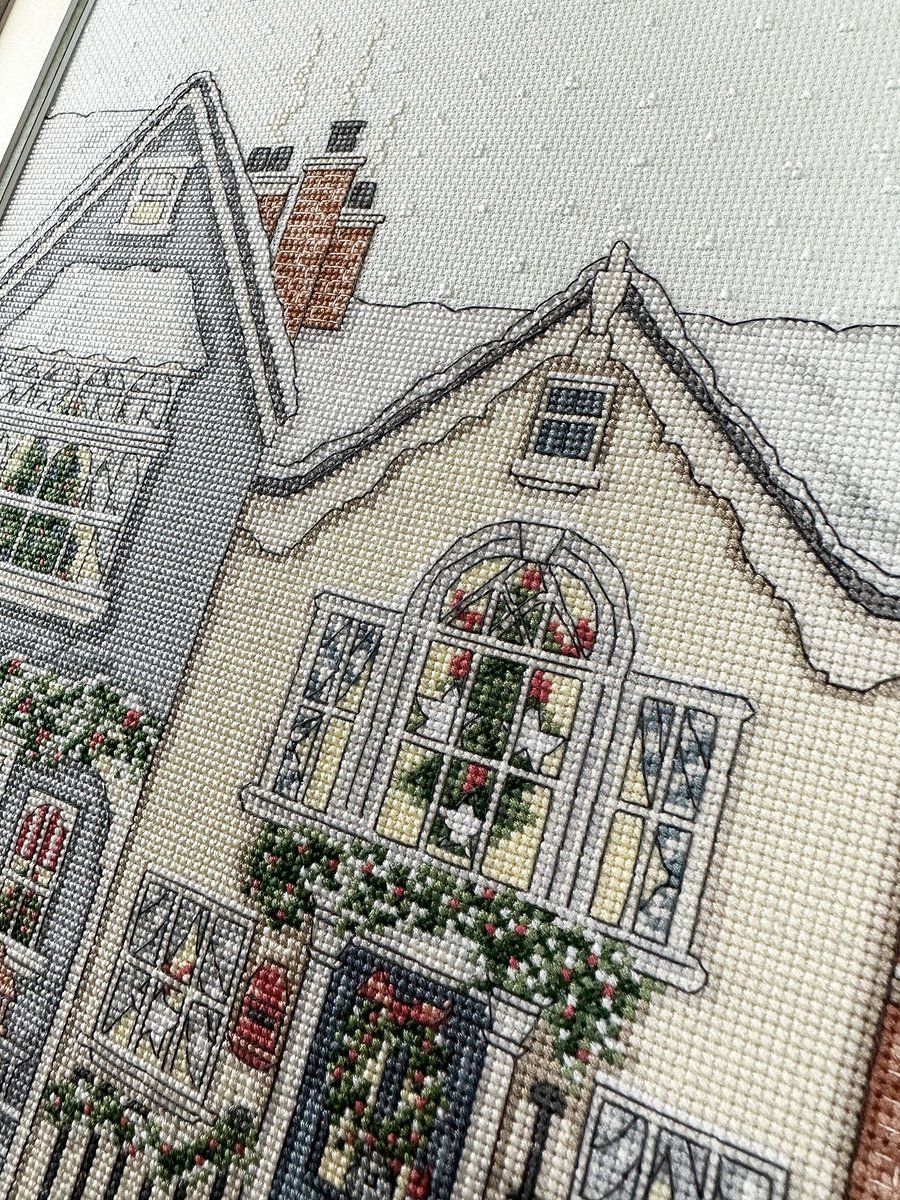 BlackSheepWools's tweet image. A cosy and festive, aptly named 'Snowy Street' cross stitch from #BothyThreads
What is your favourite Christmas film to watch whilst stitching / crocheting or knitting?

Find the kit here - ow.ly/7IzN50QkbXz