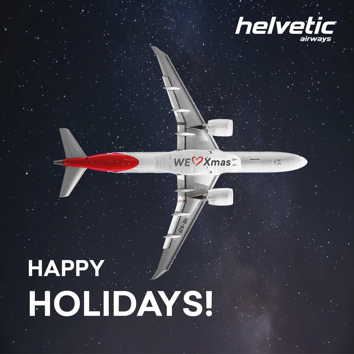 As the year comes to an end, we are filled with gratitude for the incredible journey we've shared with you throughout this year. Helvetic Airways wishes: Merry Christmas, and a fantastic take off into the New Year! 🎄