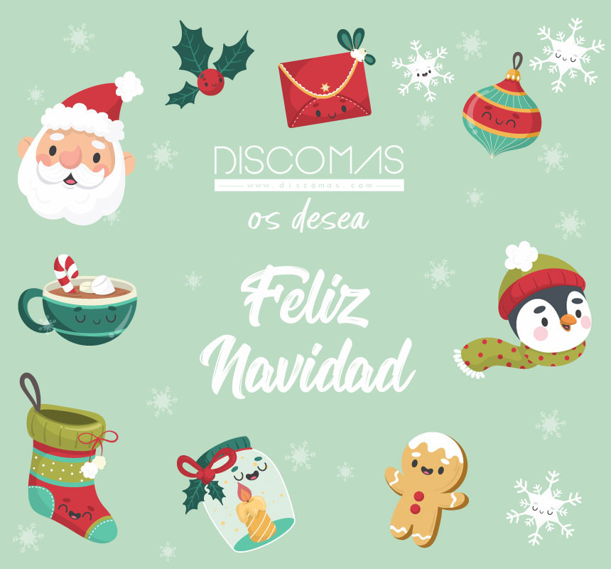 Desde el equipo Discomas os queremos desear una feliz Navidad 🎅 y un próspero 2024 en el se cumplan todos vuestros sueños.