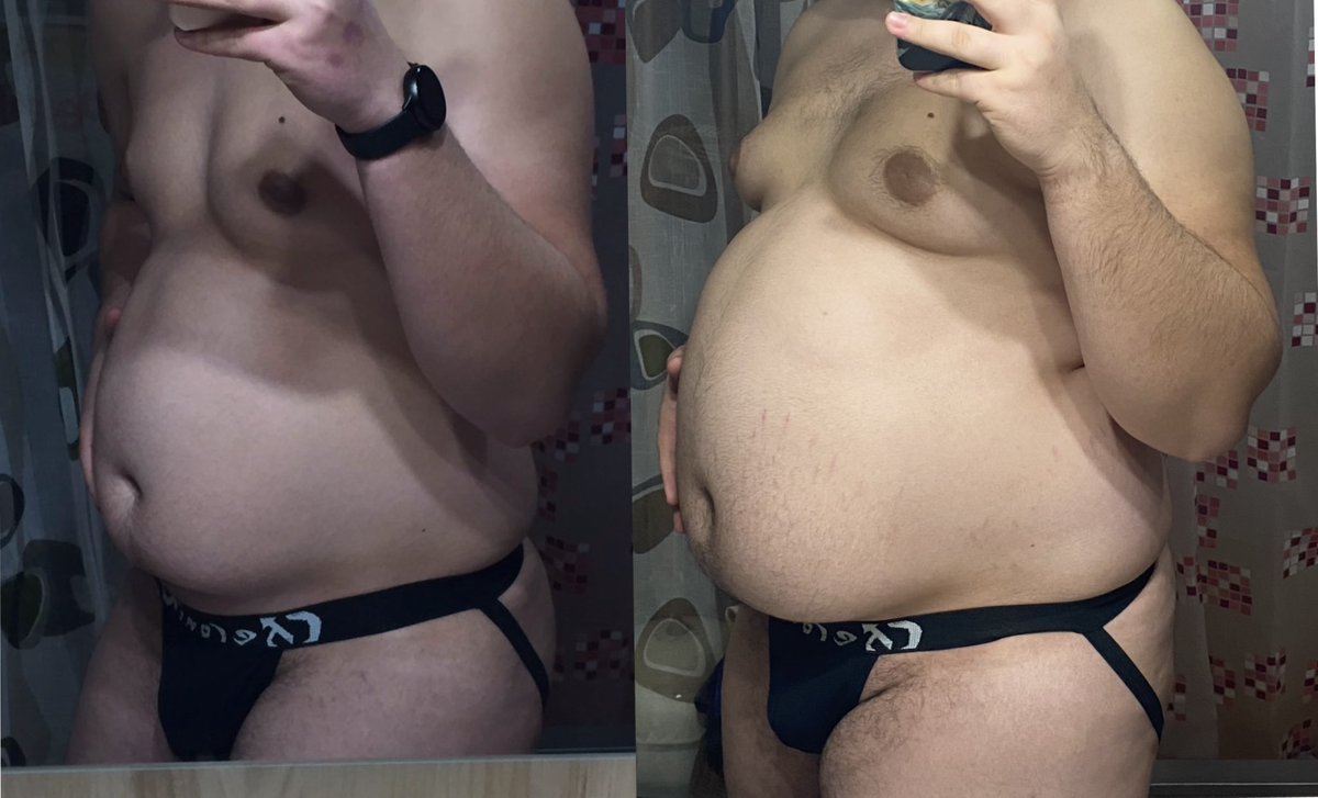 Cutefattter's tweet photo. just a few comparison photos... and yes, it's really not even 2 years difference 🐷🐷 https://t.co/PcbFbYi4lN