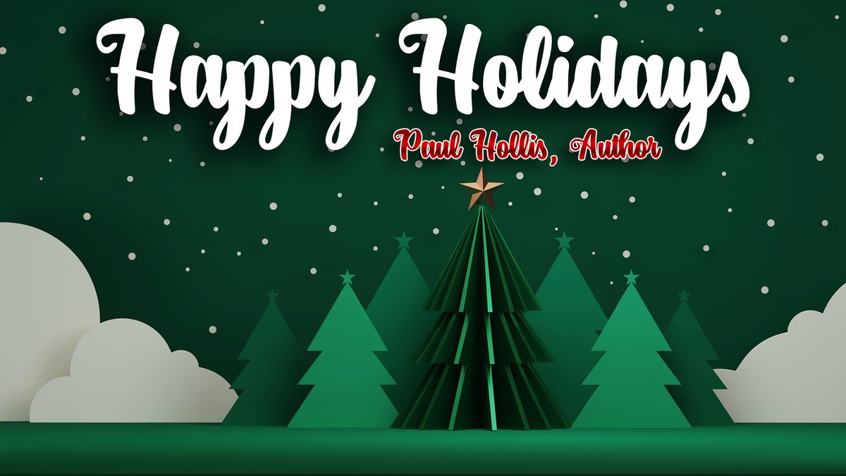 May your holidays jingle with laughter and your wishes all come true. Happy Holidays! #PaulHollis #TheHollowManSeries #HappyHolidays
