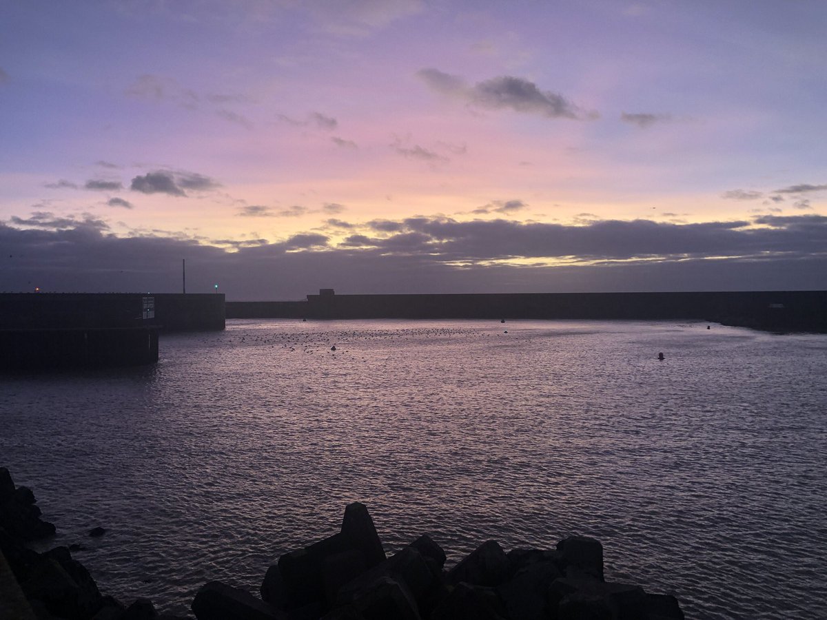 Moody purple skies in Brighton marina yesterday