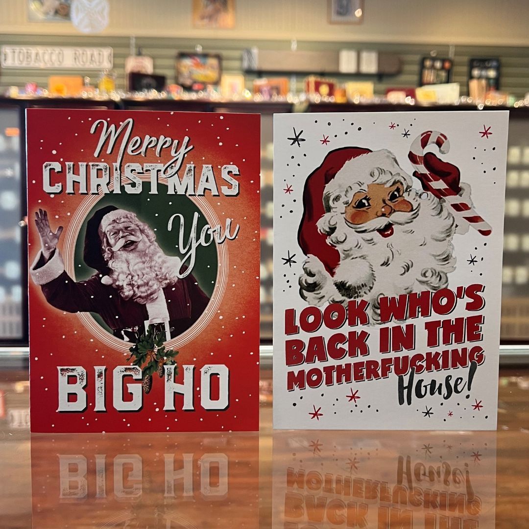 Who wants another boring Christmas card?! 
Check out our hilariously inappropriate selection next time you're in! 🎅 

#ChristmasCards #SassySanta #ShopRedDeer