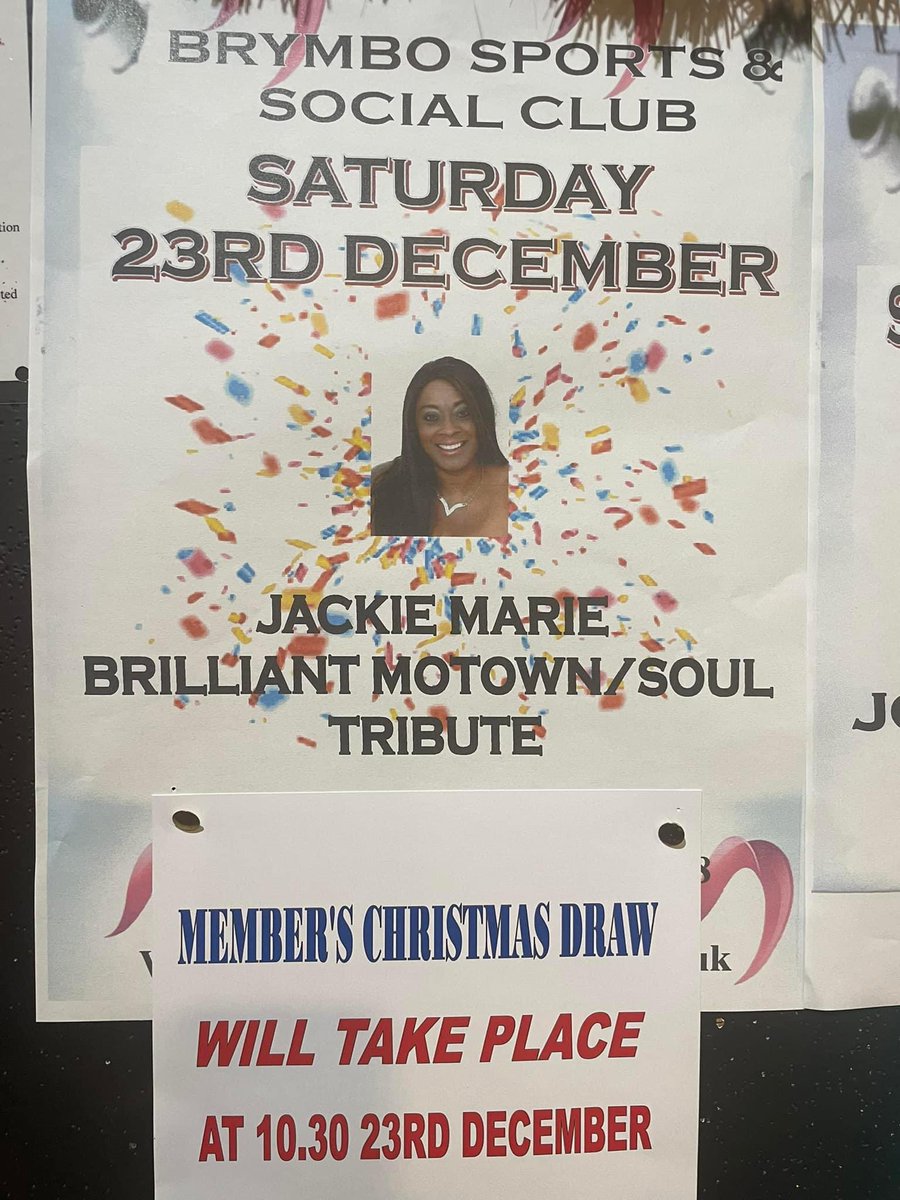 It’s Christmas Eve… Eve 🥳🥳

We have a singer on this evening along with our members draw! Sure to be a great evening 🎁