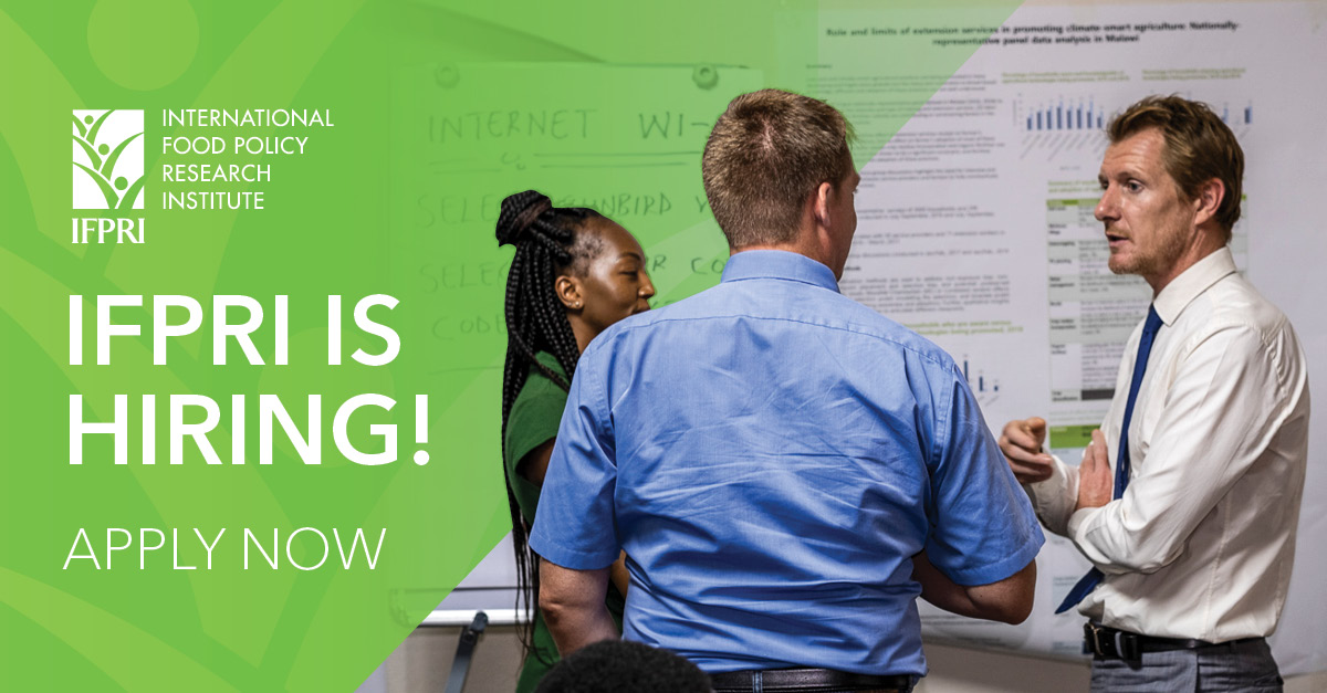 IFPRI is hiring an Associate Research Fellow/Research Fellow in the Innovation Policy and Scaling Unit. The position is based in Nairobi, Kenya. Learn more here 👉 ow.ly/zNGa50QkPEP All current IFPRI #vacancies🔎 ow.ly/HnOO50QkPEQ @CGIAR #developmentjobs #careers