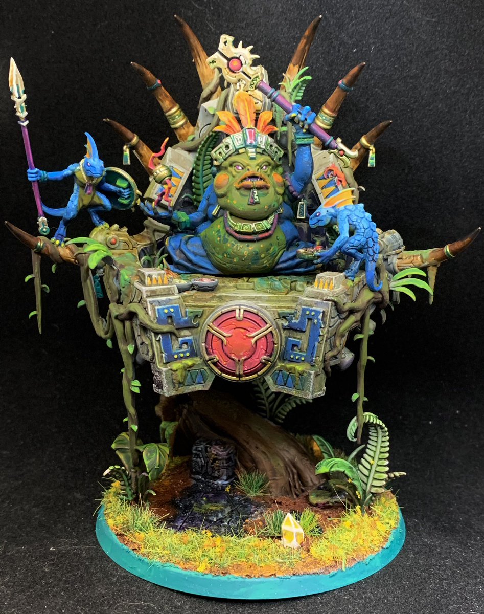JoshBecka's tweet photo. Behold, the Ribbermancer.
#WarhammerCommunity #warmongers #seraphon #ageofsigmar #slannstarmaster #slann #wepaintminis https://t.co/9ZlV9SN4L8