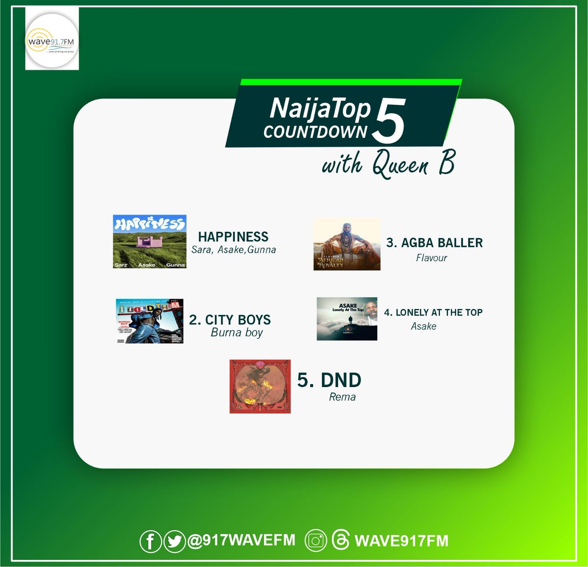 917wavefm's tweet image. #Thechart #Thisweek