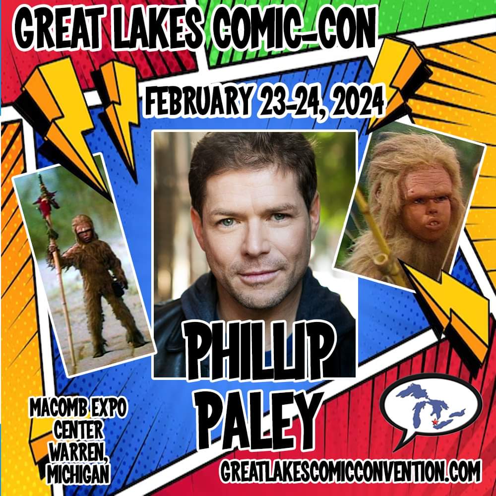 Meet the cast of the 'Land of the Lost' at the Great Lakes Comic-Con! Meet Wesley Eure, Kathy Coleman, and Phillip Paley. Join them in the big yellow raft as they take the plunge '1,000 feet below... to the Land of the Lost!' greatlakescomicconvention.com/guest-eure-col…