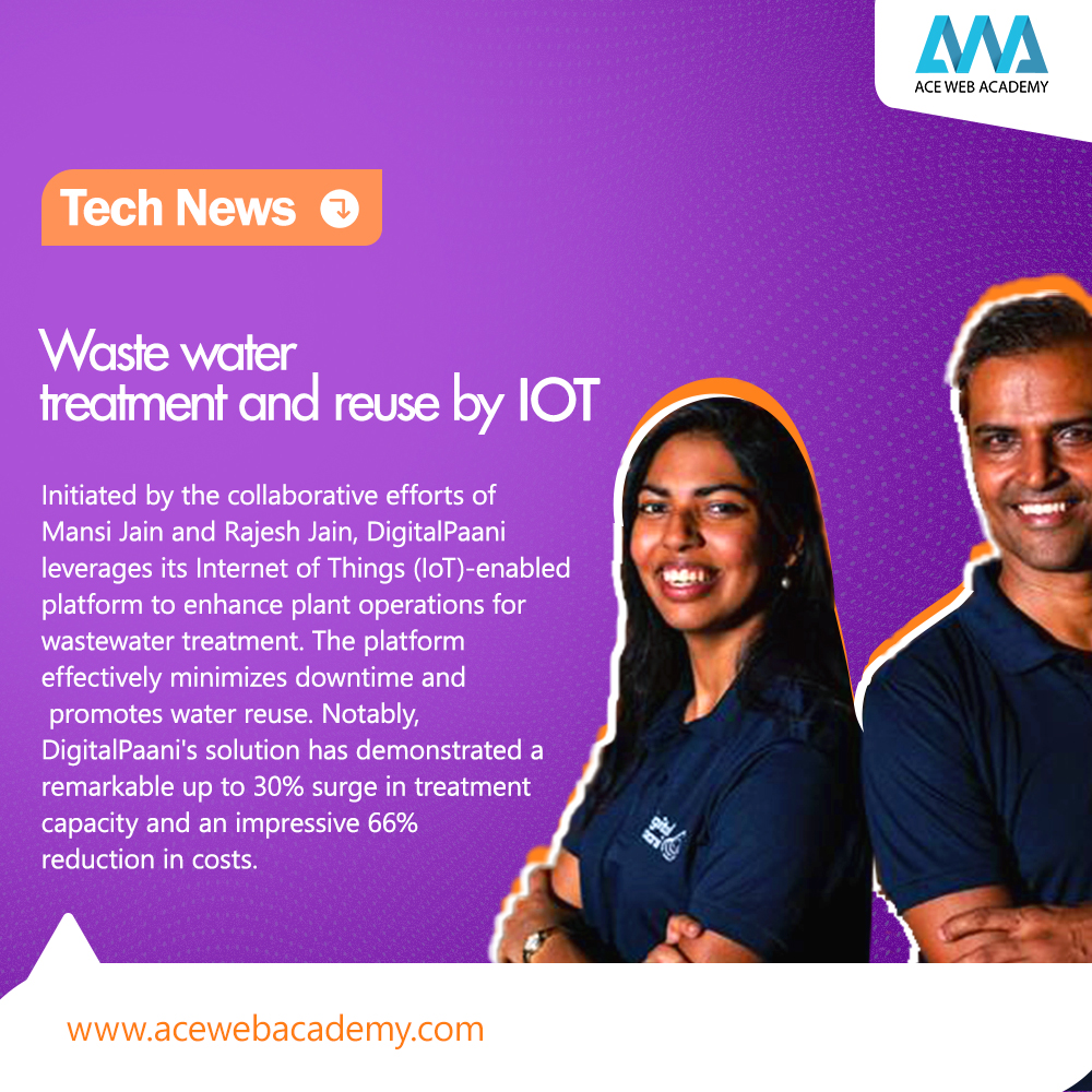 Acewebacademy's tweet image. Waste water treatment and reuse by IOT 💧🌐

#SmartWaterSolutions  #IoTforEnvironment  #WasteWaterInnovation #DigitalPaaniRevolution  #SustainableTechHeroes #WaterReuseAdvocate  #EcoTechSuccess  #EfficientTreatment #CleanWaterNow  #TechForGood