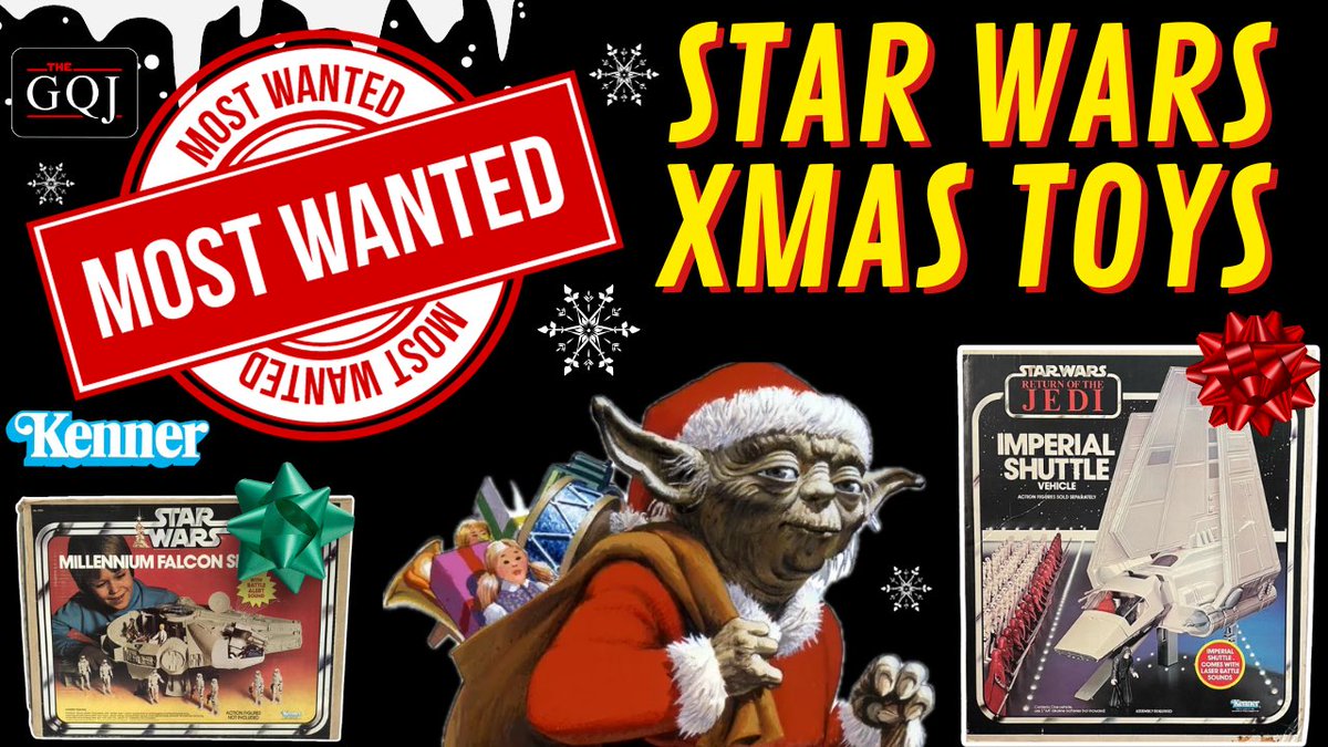 Most Wanted STAR WARS Christmas Toys!
youtu.be/bgk4OV4OelU

#StarWars #Kenner #VintageStarWars #StarWars375 #ANewHope #EmpireStrikesBack #ReturnoftheJedi #DarthVader #HanSolo #LukeSkywalker #DeathStar #MillenniumFalcon #YouTube #ChristmasStory #Yoda #TheGQJedi