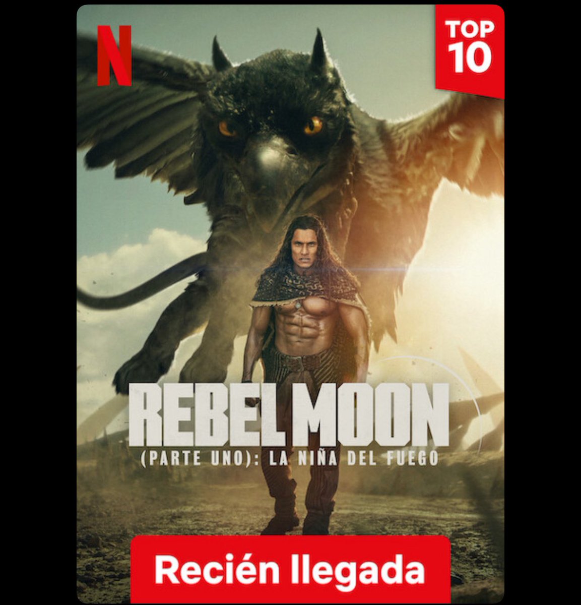 elenajuneda's tweet photo. curiós que el pòster que surt a Netflix de #RebelMoon sigui aquest quan la protagonista és una dona. https://t.co/G43YjXSevU