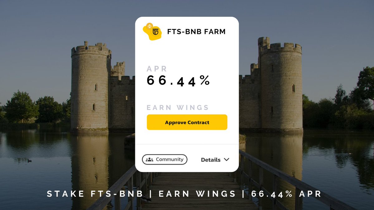 Stake your $FTS - $BNB LP and earn over 66% APR!

You'll only find it on JetFuel so don't delay! 🎉

📍jetswap.finance/farms

#bnb #BNBChain