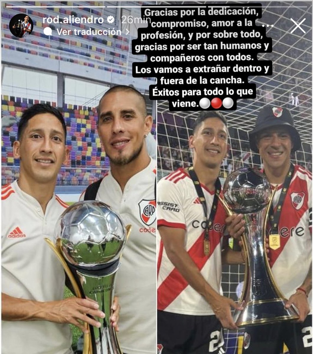 Te amo, Aliendro. Pase lo que pase jamás me bajaré de tu barco, seré el primer y último aliendrista. Espero un 2024 con vos de titular y de figura.
