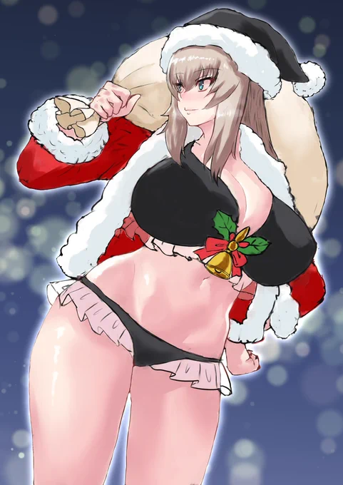 #過去に描いたXmas絵を晒そう 逸見サンタ