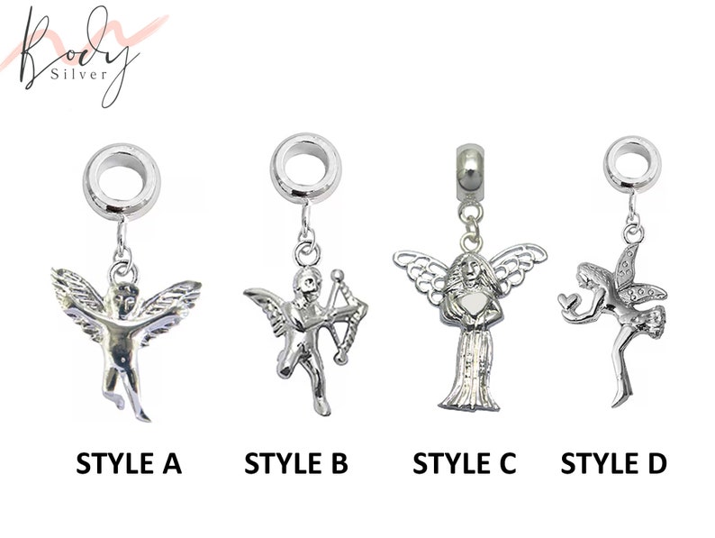 Silver Angel Charm Fits European Style Bracelets-Adds On Charm-Attached to charm bracelets or necklaces. Shop ; etsy.com/uk/listing/154… #charms #anglecharms #silvercharms #charmsforeuropeanbracelet #danglecharm #charmforeuropeannecklace  #attachedtocharmbracelets