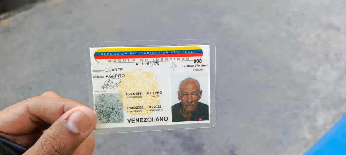 InforTvenezuela's tweet photo. #13Diciembre |  El Sr. AGAPITO DUARTE (80A) se encuentra extraviado padece de Anzheimer está bajo resguardo de nuestra institución. Agradecemos la colaboración de todos para ubicar a sus familiares y lograr un Féliz reencuentro.
#ServiryProtegerPMS https://t.co/PKv2ihTMfl