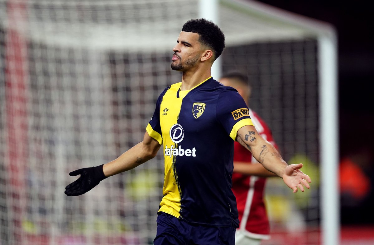 Dominic Solanke scores his 10th PL goal of the season - previous best PL scoring season was 6 (last season) @premierleague record 1️⃣ goal in first 5️⃣9️⃣ appearances 1️⃣9️⃣ goals in last 5️⃣4️⃣ appearances