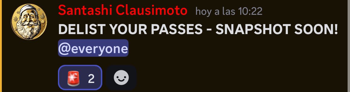 Frenly reminder from <a href="/SantashiADA/">Santashi Clausimoto - $SANTA</a> itself. #DEGENLIFE