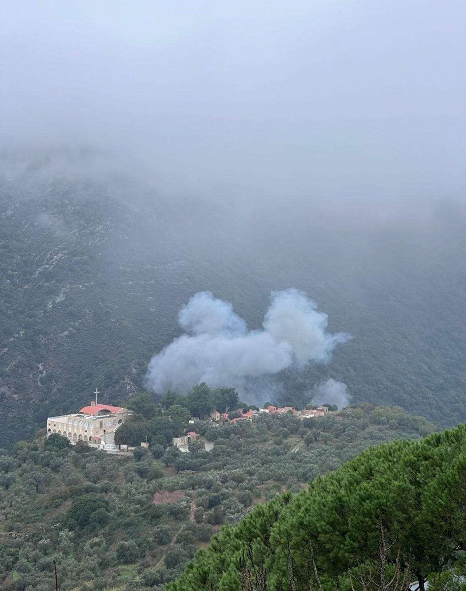 BREAKING: Israel just bombed the Deir Mimas Monastery in South Lebanon, a historic site aged over 600 years old. This is how Israel celebrates Christmas; by dropping bombs on ancient churches in Lebanon, Gaza and Syria.